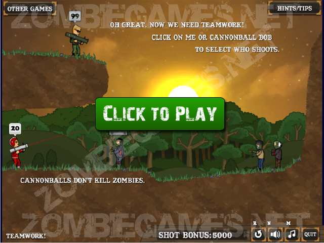 Flaming Zombooka 3